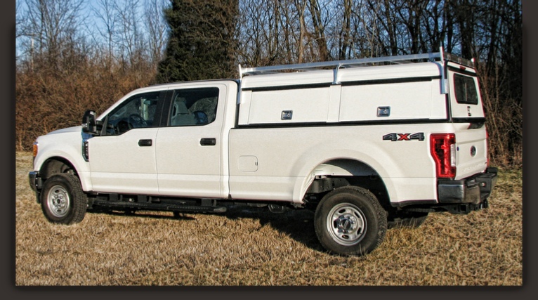 Ranger Utility Contractor Special aluminum truck cap.