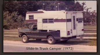 Ranger slide-in truck camper circa 1972